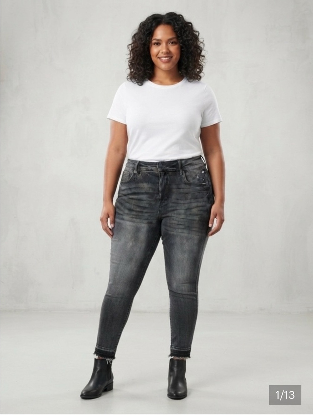 Judy Blue Washed Black High-Rise Skinny Jeans